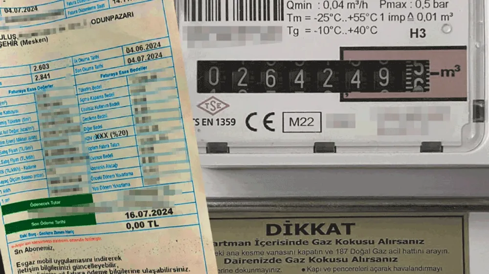 DĞALGAZ FATURALARINA DÜZENLEME