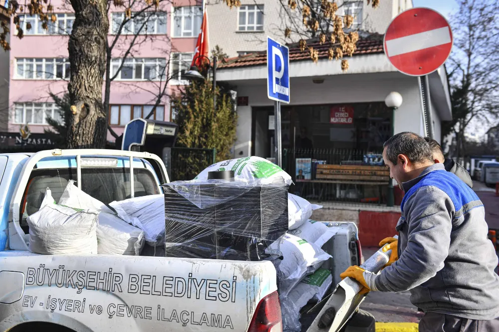 BÜYÜKŞEHİR BELEDİYESİ PELET VE PELET SOBASI DESTEĞİNE BAŞLADI