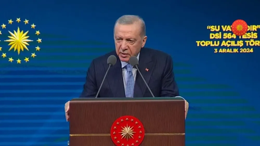 CUMHURBAŞKANI ERDOĞAN: SU YOKSA TARIM DA YOK