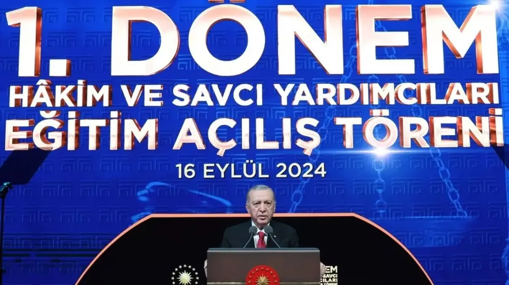 Cumhurbaşkanı Erdoğan: 1. Dönem Hâkim ve Savcı Yardımcıları Eğitimi Açılış Töreni’nde konuştu