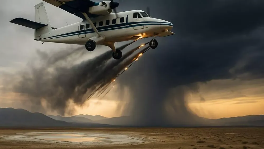 İRAN TARİHİNİN EN KÖTÜ KURAKLIĞINDA YAĞMUR ÜRETMEYE BAŞLADI