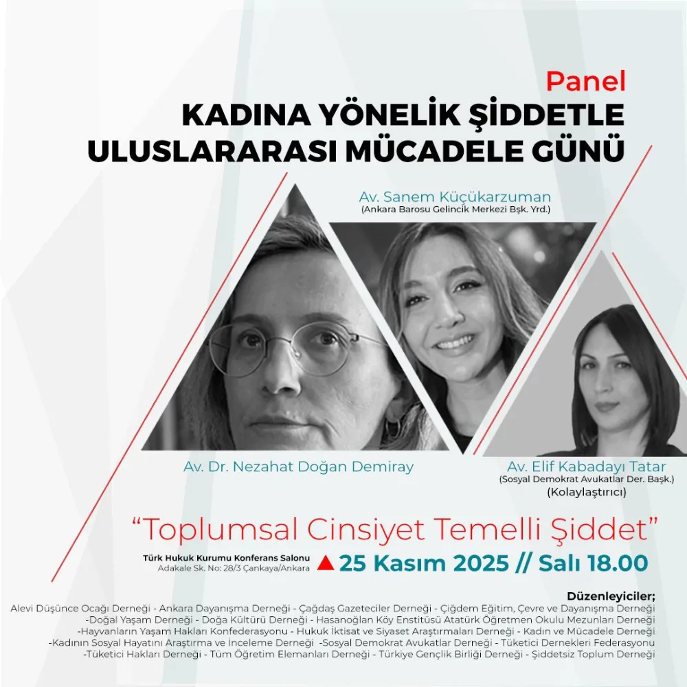 “TOPLUMSAL CİNSİYET TEMELLİ ŞİDDET” PANELİ DUYURUSU