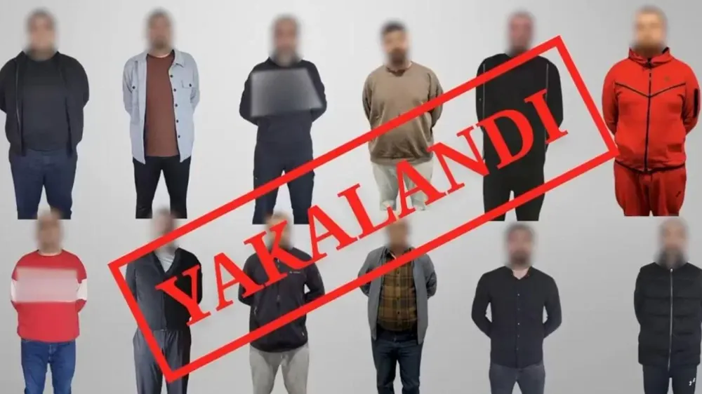 KIRMI BÜLTENLE ARANAN 12 KİŞİ TÜRKİYE