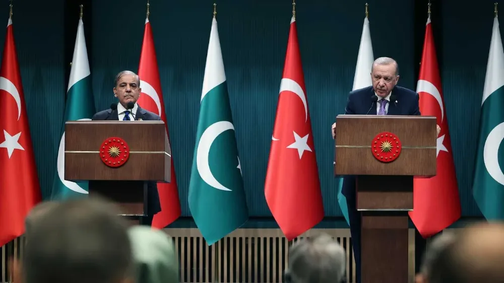 Cumhurbaşkanı Erdoğan ve Pakistan Başbakanı Şerif