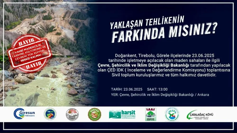 GİRESUN ÇEVRE FELAKETİ TEHLİKESİ ALTINDA 