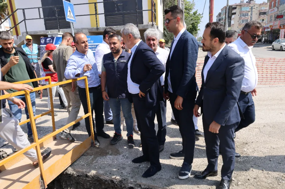 HATAY BÜYÜKŞEHİR BELEDİYE BAŞKANI ÖNTÜRK DÖRTYOL’DA HATSU ÇALIŞMALARINI İNCELEDİ 