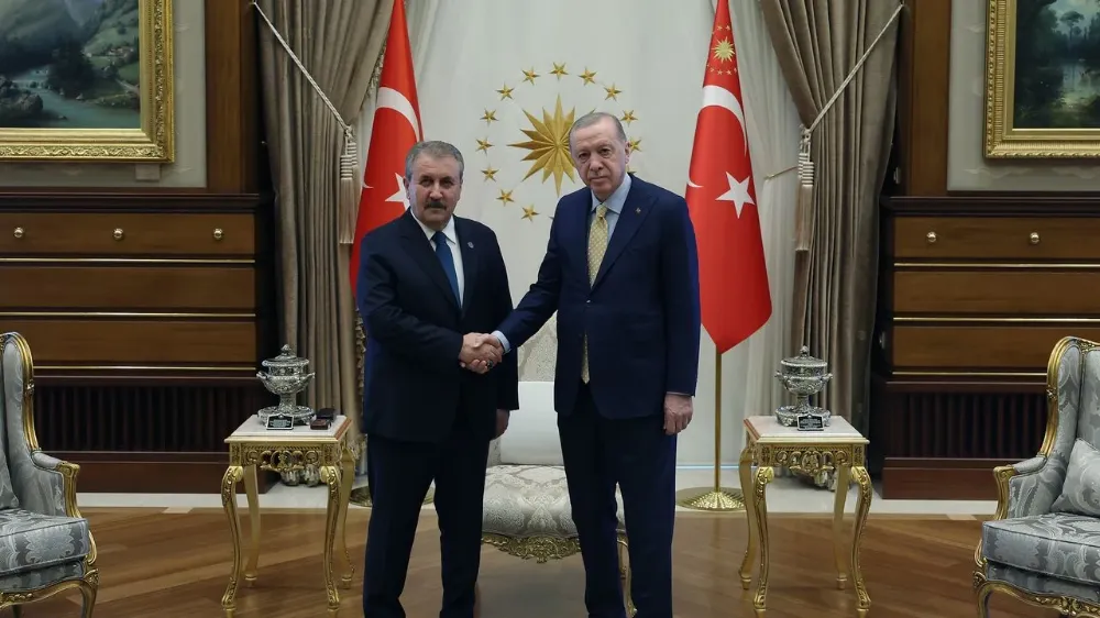 CUMHURBAŞKANI ERDOĞAN BBP LİDERİ DESTİCİ